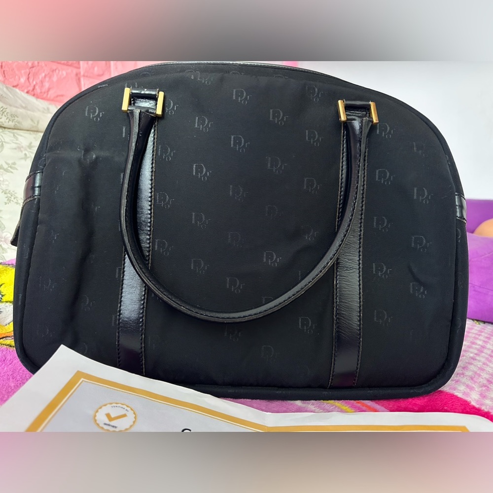 Authentic Vintage Christian Dior Canvas Bag - Picture 5 of 10